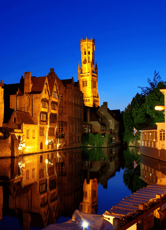 Arrangement Brugge by night. Avondwandeling met gids